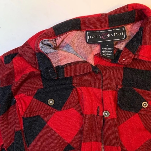 Red And Black Buffalo Plaid Flannel - Picture 7 of 8
